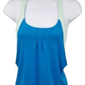 Lululemon Blue Tank with light blue built in bra